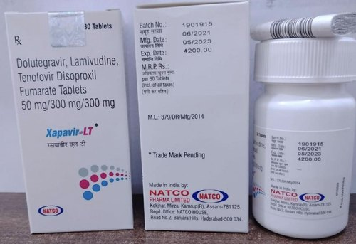 XAPAVIR LT DOLUTEGRAVIR/LAMAVUDINE/TENOFOVIR 50MG/300MG/300MG (ISRAEL)